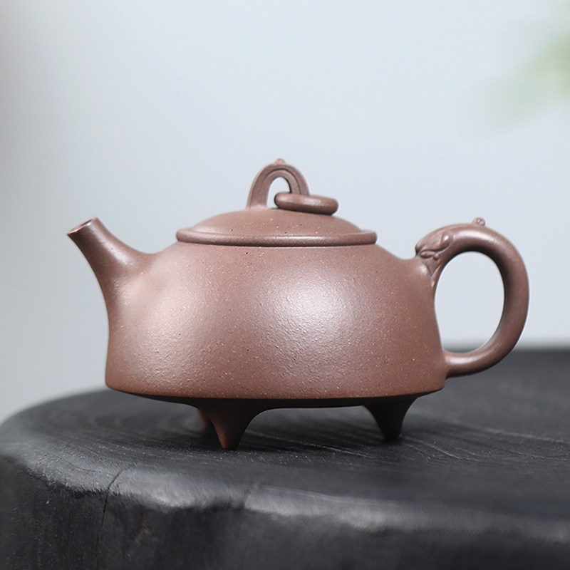 Award - winning Gold - winning State Worker Jiang Hunlong Sanyuan Tianxi Qingyu 260cc raw mine Yixing Purple Glass Tea Set