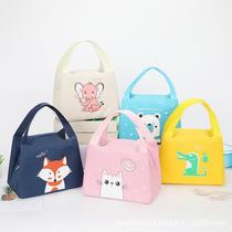 New style lunch bag insulated handbag for work large-capacity lunch box bag with rice bag bag primary school student aluminum foil