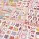 Little Mochi's Versatile Wardrobe Planner Stickers, Dress-Up Wardrobe Material Tape Set, Cute Children's Girl Cartoon Stickers, Ancient Style Planner Character DIY New Version Stickers, Chinese Style