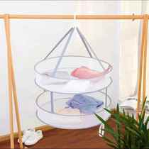 Clothes basket clothes drying net multifunctional folding drying net household underwear and sweater womens special clothes drying rack artifact model