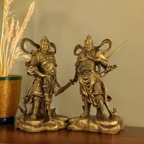 Home Decor New Chinese Style Ornaments Collection Incense Burner Intangible Cultural Heritage Gifts Standing Statue of Guan Gong Wei Tuo Dharma Protector Bodhisattva