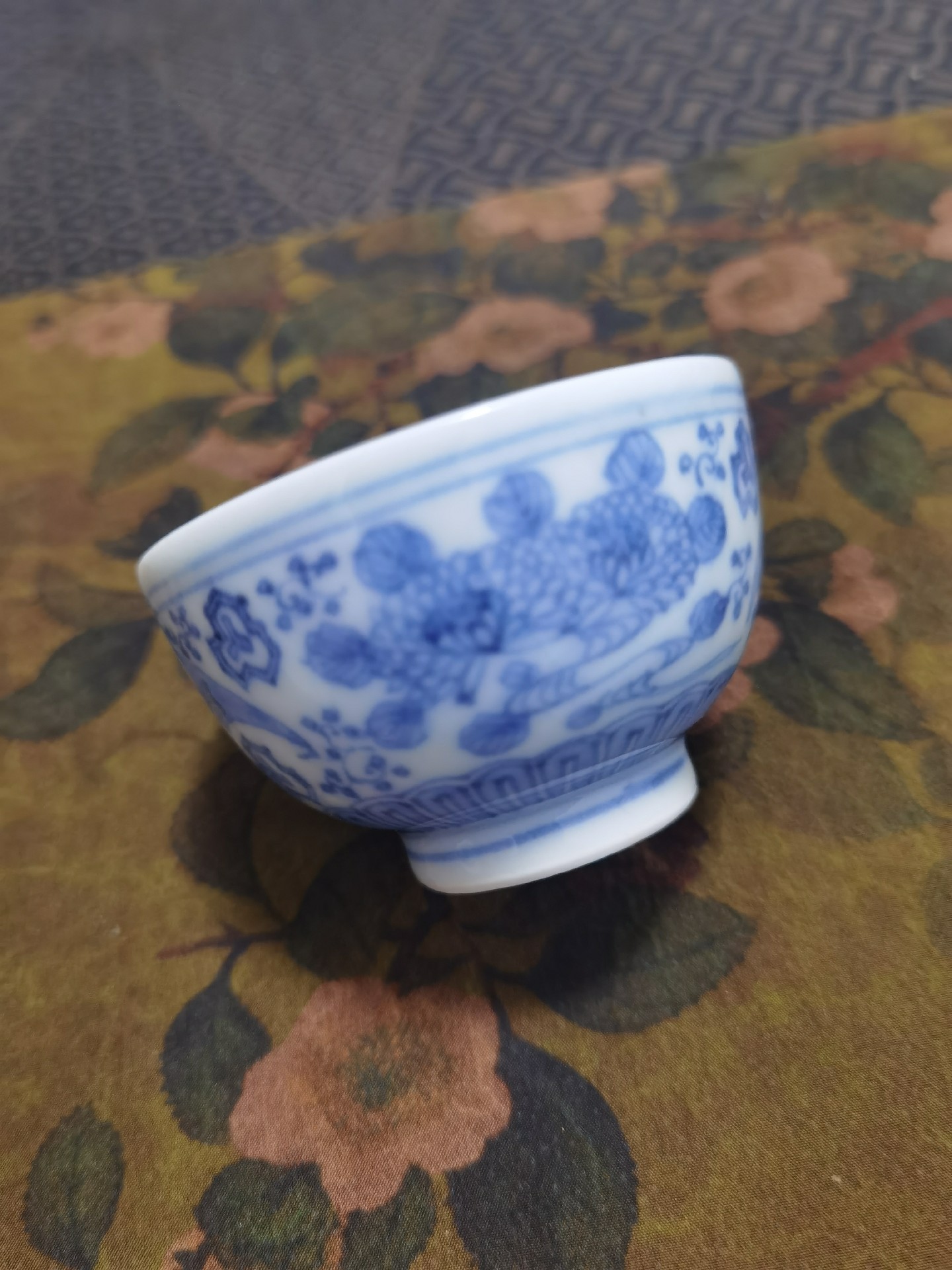 東陽軒平八製 染付 龍・山水図小皿 1890年頃 dbpy8664-9