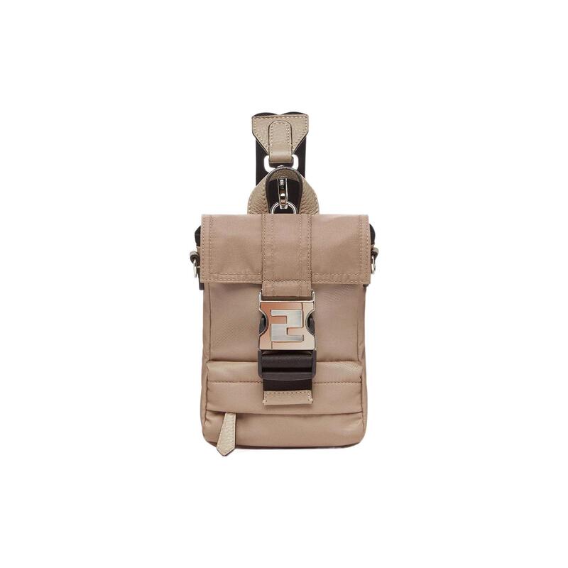 Unused Fendi/Fendi Fendiness Nylon Polyester Beige Men's Mini Backpack Chest Bag