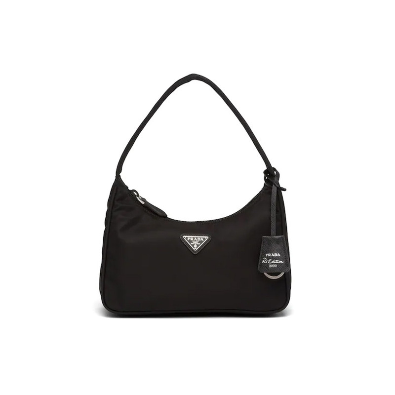 Prada Re-Edition Nylon Underarm Bag Handbag Shoulder Bag Mini Women's Black