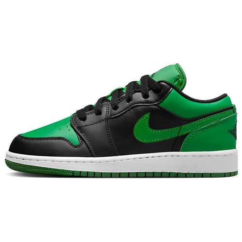 Jordan Air Jordan 1 Low BG 合成革 舒适  低帮 儿童篮球鞋 黑绿