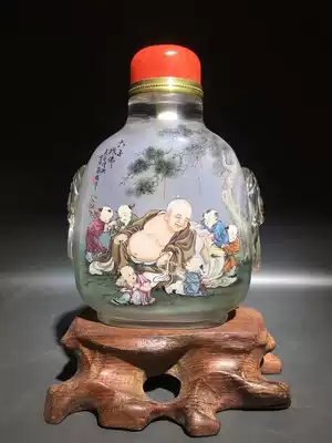 Natural Crystal inner painting snuff bottle 