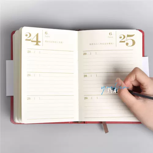 Пятилетний дневник первой временной серии, один вопрос в день, трехлетний блокнот, блокнот в кожаном переплете, литературный блокнот в стиле ретро, ​​сверхтолстая простая книга записей секретных рабочих встреч для девочек.