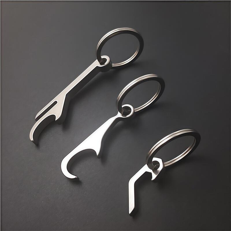 Stainless Steel Bottle Opener Keychain Multifunctional Keychain Outdoor Gear Stainless Steel Bottle Opener