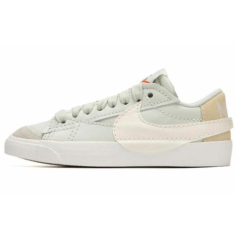 Nike Blazer Low '77 Jumbo 舒适简约  低帮 板鞋 女款 白绿