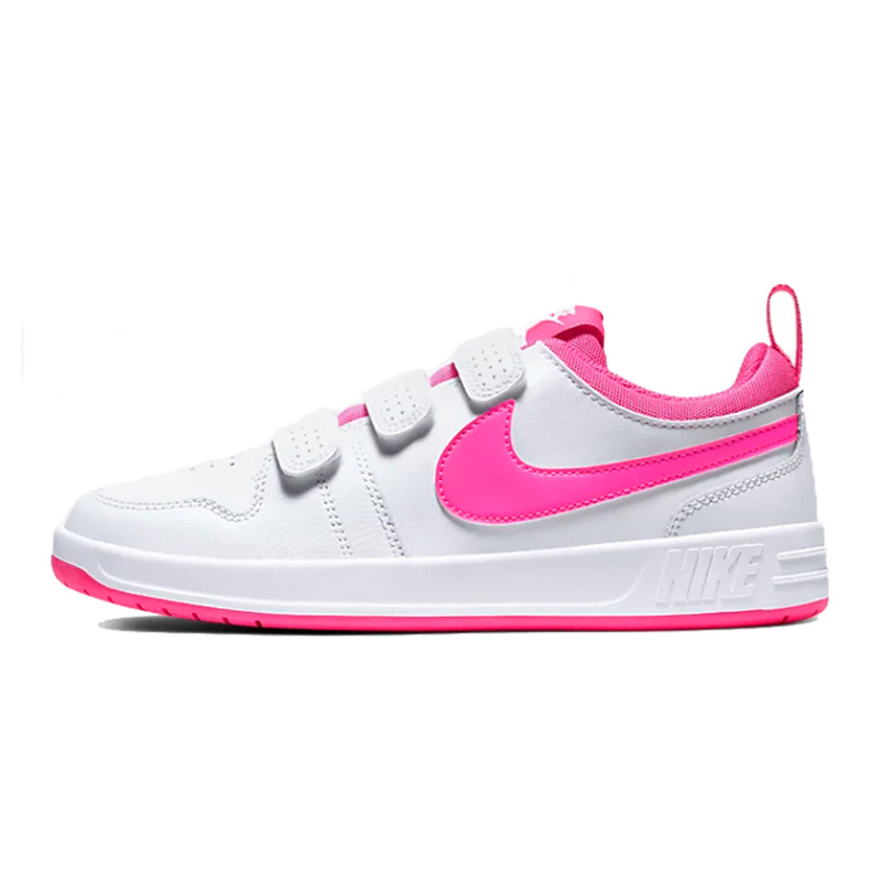 Nike Pico 5 舒适百搭 低帮 儿童板鞋 白粉色 青少年