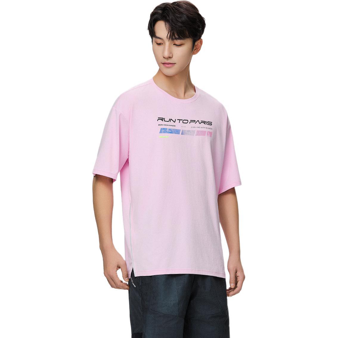 Anta安踏 跑步系列 字母圆领透气百搭宽松短袖T恤 男款