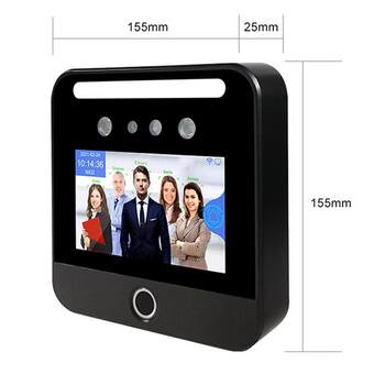 5-inch touch screen dynamic face recognition punch-in machine fingerprint swipe card attendance and access control all-in-one machine