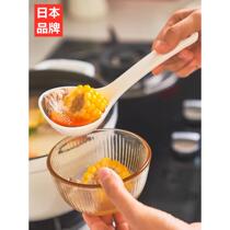 Japanese short-handled plastic soup spoon small rice cooker household porridge large spoon porridge high temperature resistant food grade