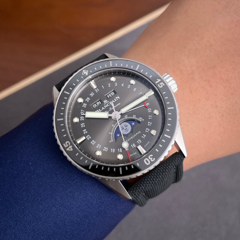 Box and Certificate [9.8 New] Blancpain Fifty Fathoms Series Stainless Steel Automatic Mechanical Men's Watch 5054-1110-B52A