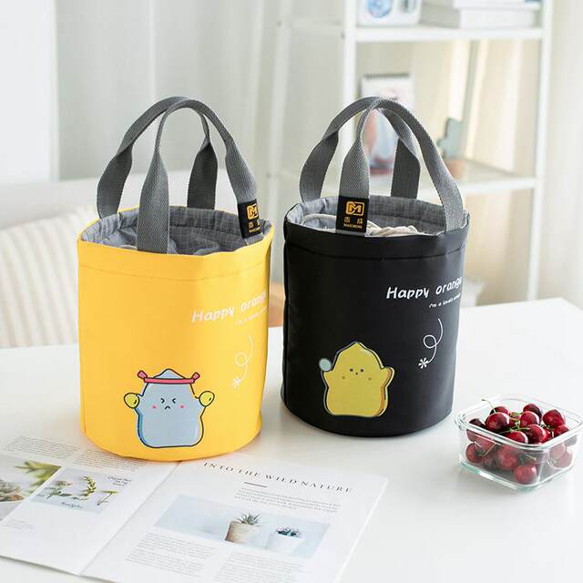 Lunch Bag for Primary School Students, Round Lunch Box Bag, Special Lunch Bag with Lunch Pocket, Thickened Lunch Bag