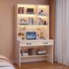 Desk bookshelf integrated computer table with hole board home bedroom student public table study table writing table