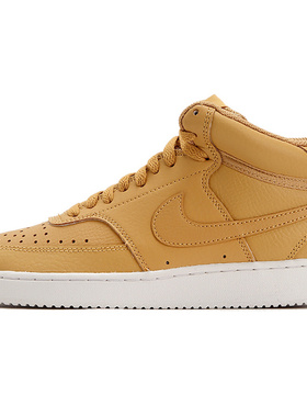 Nike Court Vision Mid Wheat 'Brown' 透气 中帮 板鞋 女款 棕色