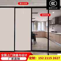 Smart electronically controlled dimmable glass film power-on transparent power-off atomized glass self-adhesive film projection film