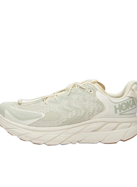 Satisfy x HOKA ONE ONE Clifton LS约低帮跑步鞋男女同款米色