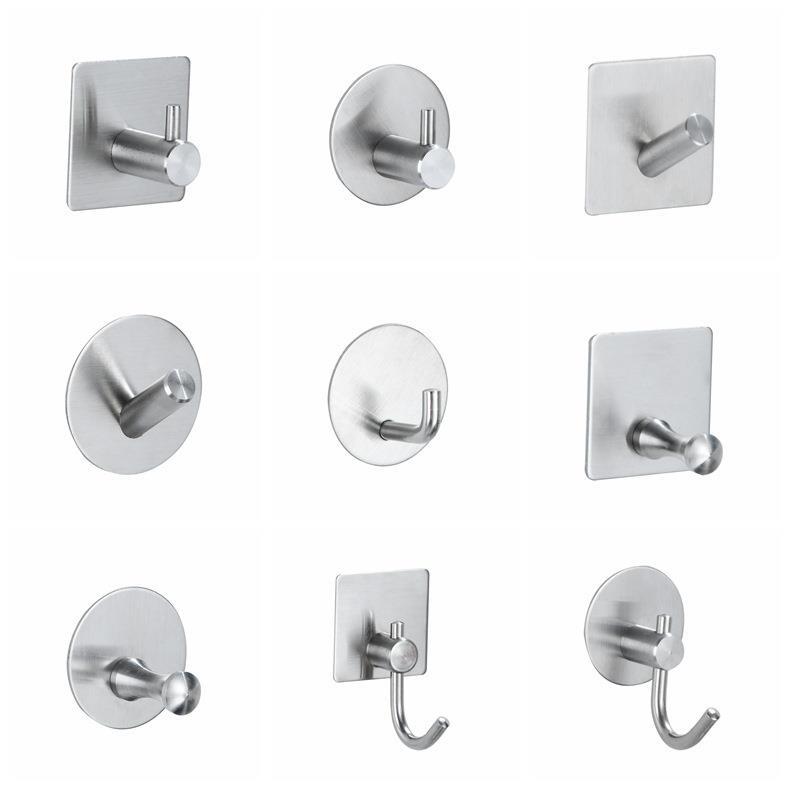 No-Drill Hooks for Rough Cement Walls, Stainless Steel Adhesive Hooks for Concrete Unfinished Rooms, Real Stone Paint Walls, No-Nail Glue No-Drill Hooks for Rough Cement Walls, Stainless Steel Adhesive Hooks for Concrete Unfinished Rooms, Real Stone Paint Walls, No-Nail Glue