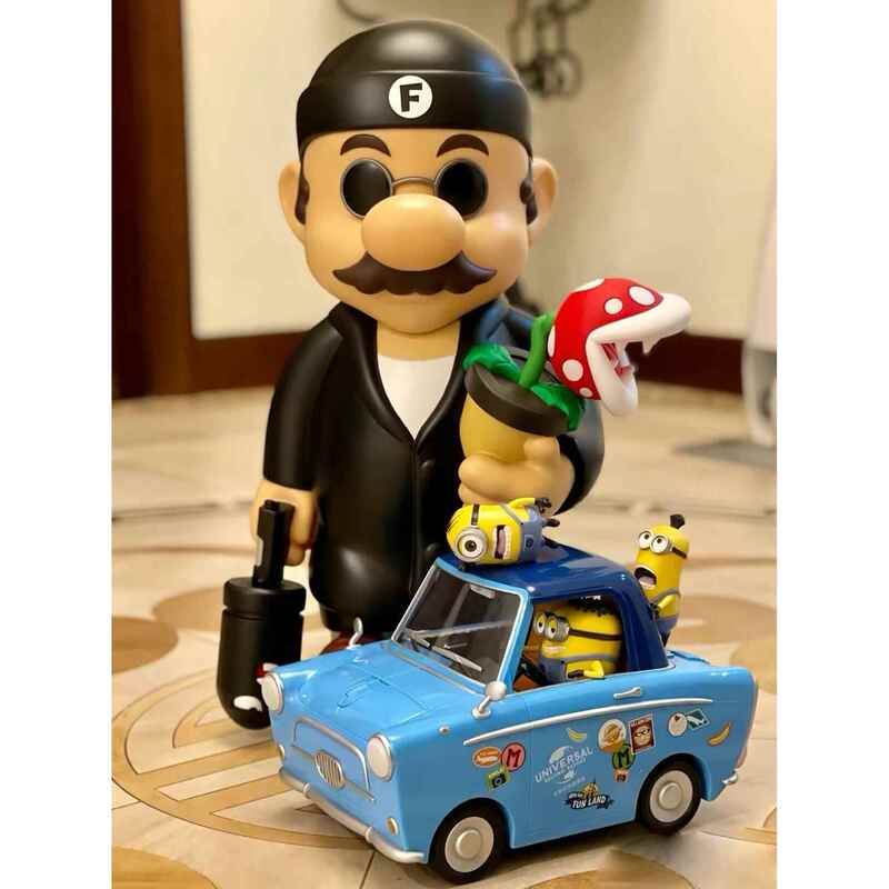 Fools Paradise Mario, the Killer Who Is Not Too Cool, Trendy Toy, Valentine's Day Gift, Large Figure