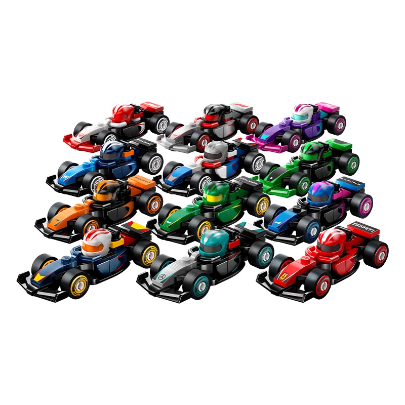 LEGO乐高抽抽乐:收藏人仔系列71049F1赛车收藏积木玩具盲盒礼物