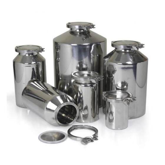 1L-30L实验室小型不锈钢容器灭菌药化罐药液粉末卫生级密封储料桶