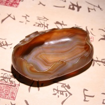 (Morning market) Natural agate pen washer perfect gift for private collection WG-808