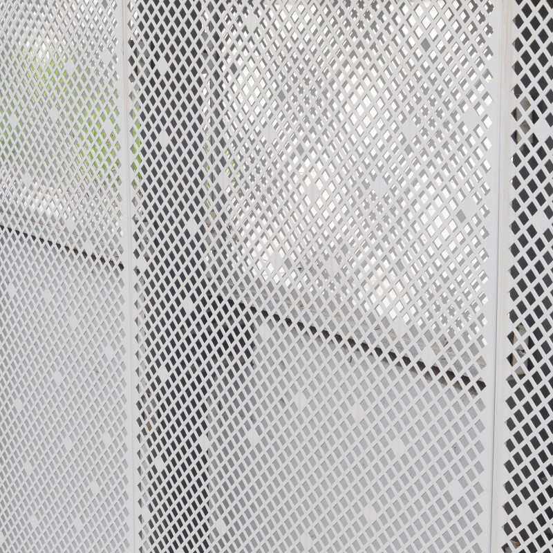 Aluminum alloy decorative punching board roof corridor shielding safety protection hole net hollow perforated aluminum veneer fence