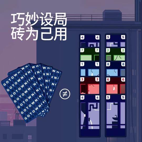 Board games are popular in 2026 Skyscraper Card Pocket Series Portable Urban Adventure Game Card Multiplayer Party