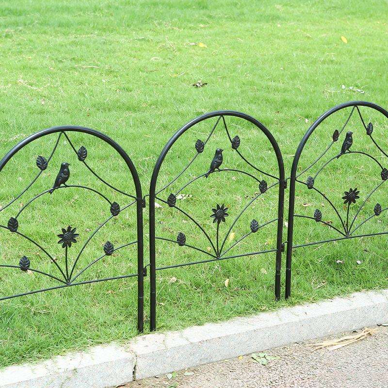 Garden Simple Iron Fence, Garden Courtyard Villa Decorative Fence, Park Flower Bed Fence, Dog Fence