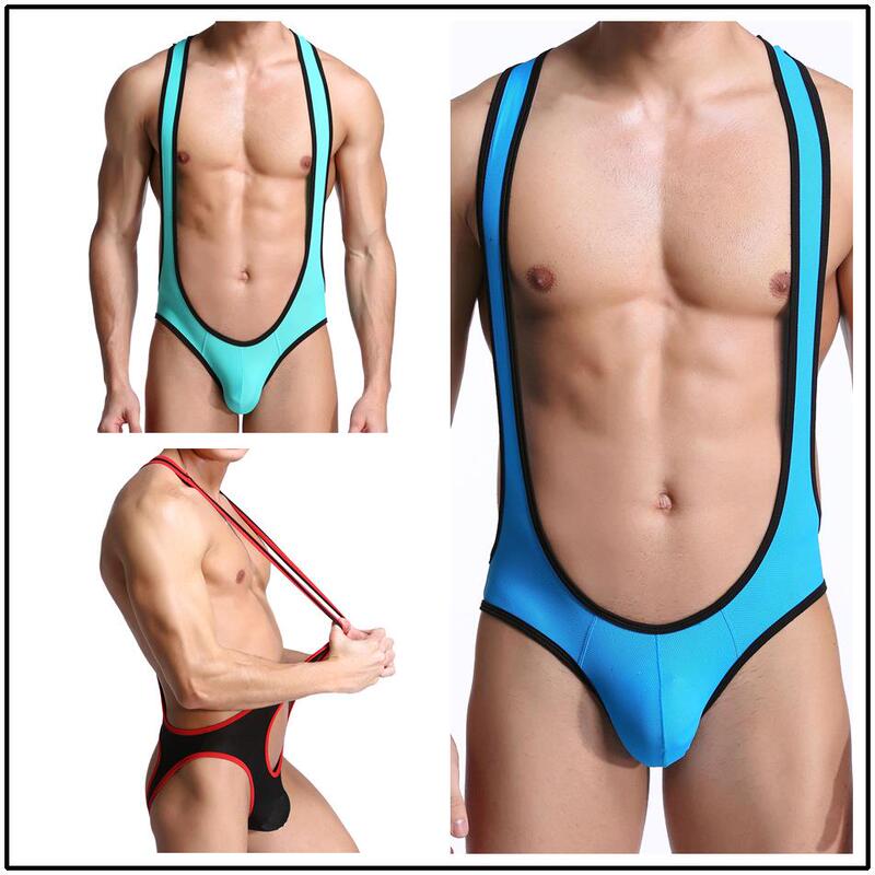 German Craftsmanship New Style Men's Underwear Sexy Jacquard Mesh Strap Backless Triangle Briefs Wrestling Suit