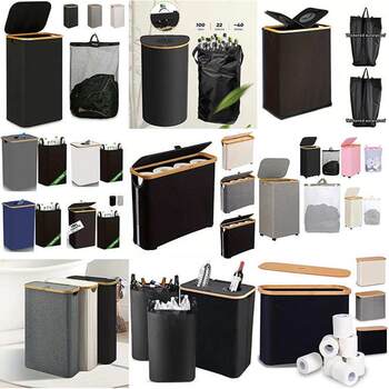 Household oxford cloth large capacity dirty clothing basket water-proof household dirty clothing basket foldable neat storage basket
