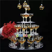 Три -слойное круговое шампанское+22 толстые чашки