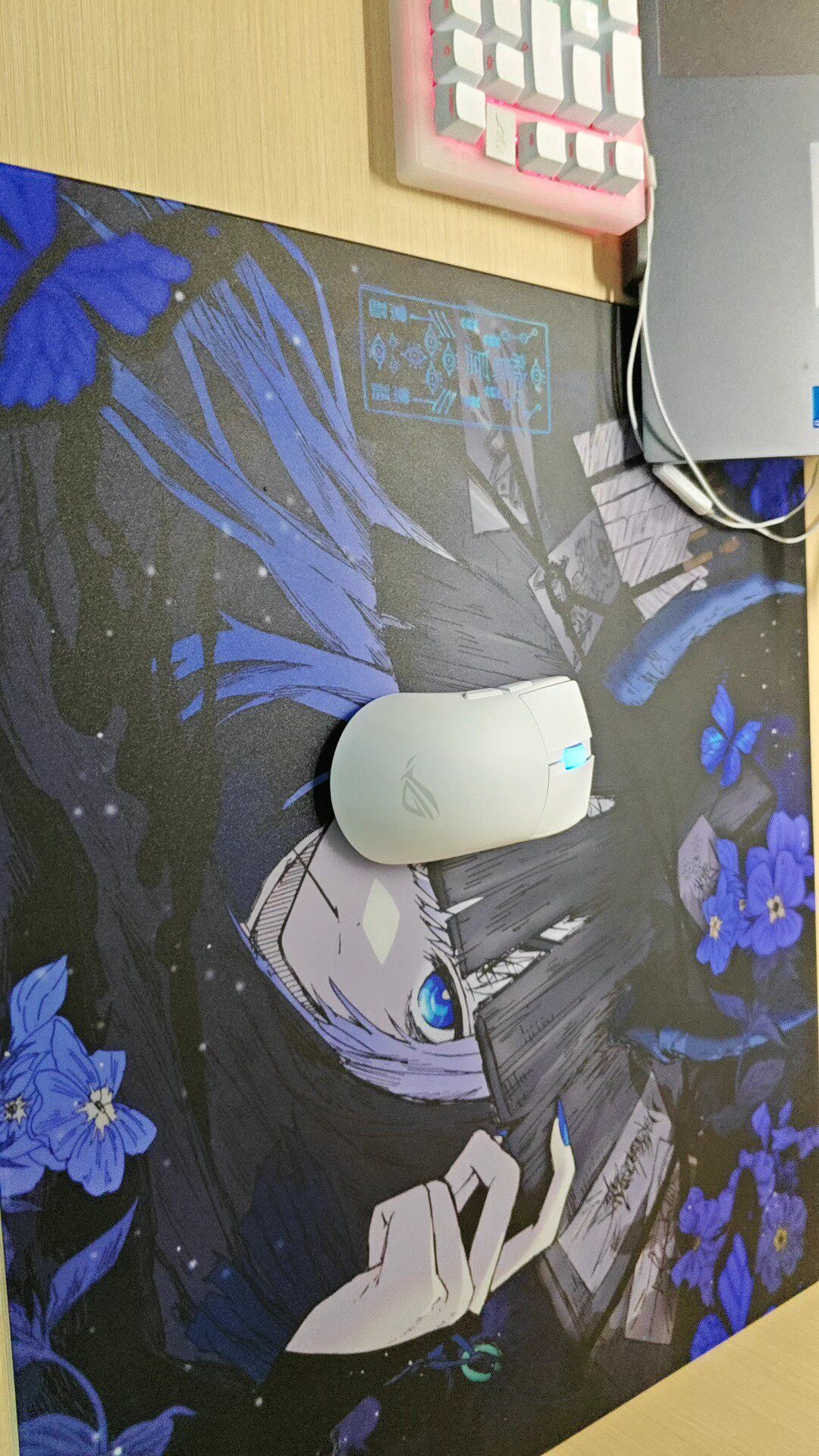AbyssGaming【嵐玉】2MM厚2.5D倒角塗層速度玻璃滑鼠墊-淘寶Taobao | 天