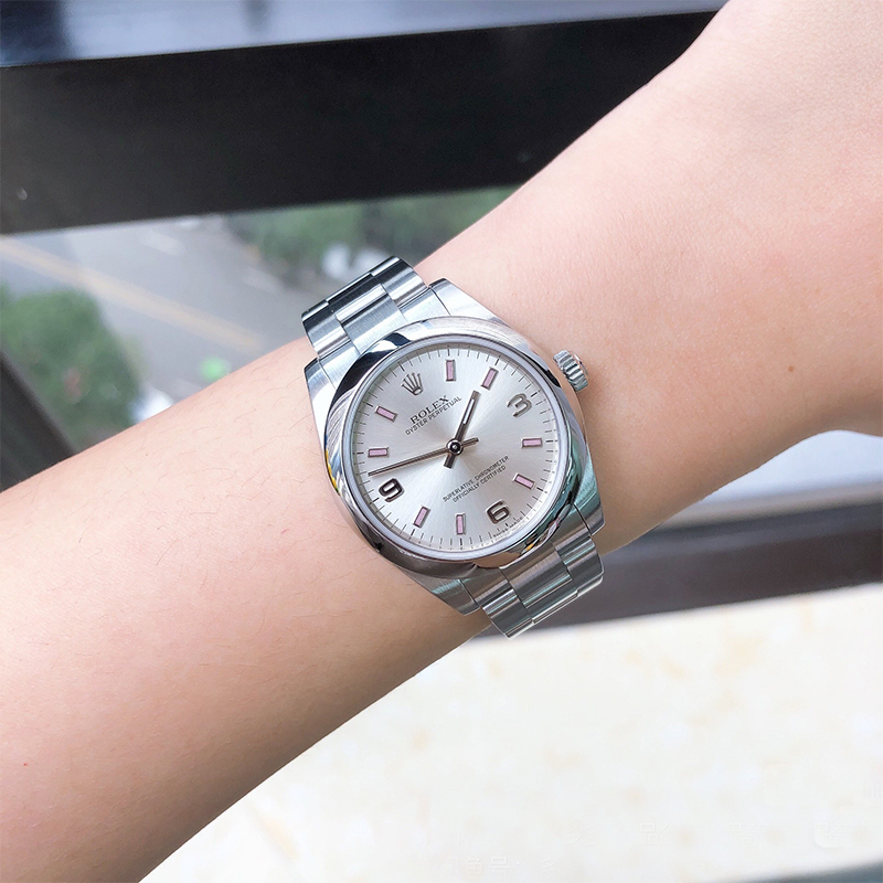 9.8 New Full Set of Rolex Women's Watch Oyster Perpetual White Dial 31mm Automatic Mechanical Watch for Women 177200 9.8 New Full Set of Rolex Women's Watch Oyster Perpetual White Dial 31mm Automatic Mechanical Watch for Women 177200