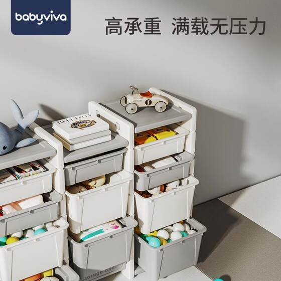 Babyviva Children's Toy Storage Rack, Multi-Layer Storage Box, Minimalist Organizer Cabinet
