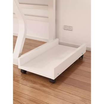 Desktop computer host bracket under desk storage rack household removable chassis base tray bracket