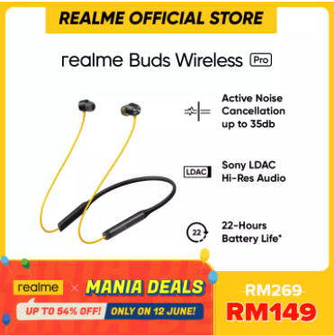 realme Buds Wireless Pro - Active Noise Cancellation