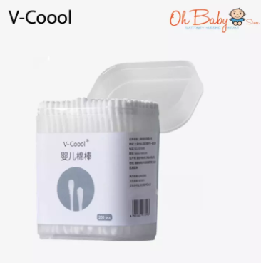 V-Coool Baby Cotton Swabs (200pcs)