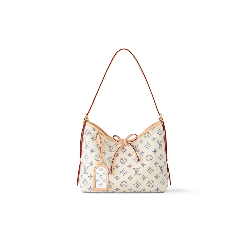 9.9 New Louis Vuitton/Louis Vuitton Spring/Summer Nautical Leather White Small Shoulder Tote Bag