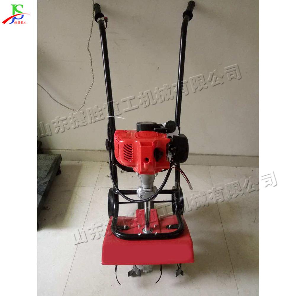 Small gasoline micro-tiller agricultural greenhouse loosening soil tiller portable two-stroke soil tiller plowing rotary tiller
