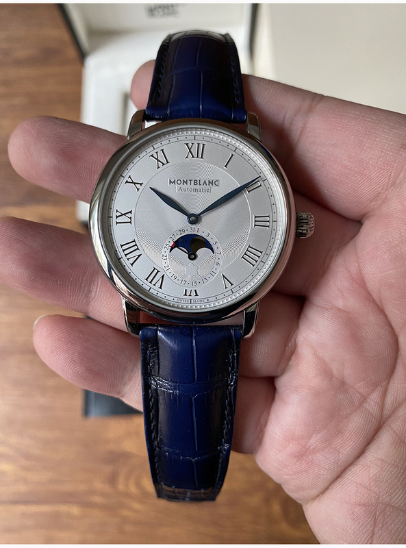 9.8 New Montblanc Men's Watch Star Series Moon Phase Automatic Mechanical Watch Men's Genuine Wristwatch U0126079
