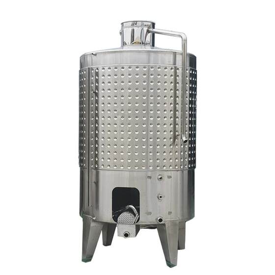 双层水发循环发酵罐 葡萄酒果发控温酵罐 酒液态密封酵罐KDW厂家