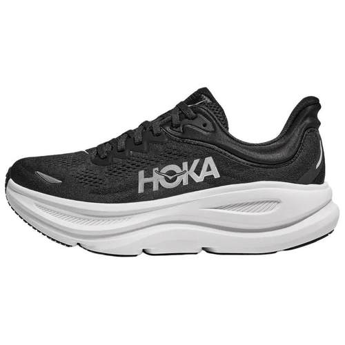 【荐】HOKA ONE ONE Bondi 9柔软舒适防滑耐磨低帮跑步鞋男款黑色