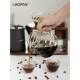 Hand brewed coffee corner pot sharing pot drip filter cup utensils portable home set acacia wood coffee stand