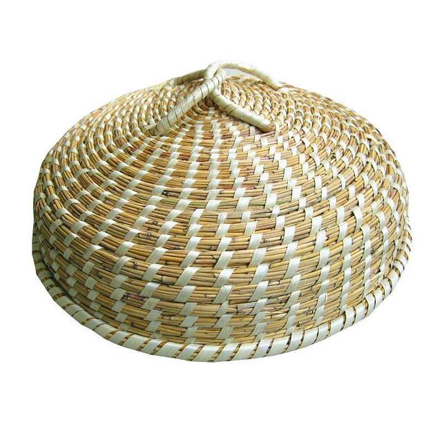 Reed Woven Pot Lid, Steamer Hat, Anti-Scalding Large Pot, Steamer Basket, Straw Woven Pot Lid, Purely Handmade, No Water Dripping, No Steam