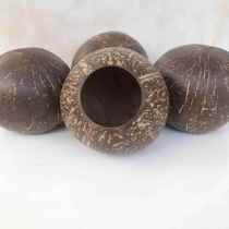 Натуральная кокосовая оболочка старая кокосовая оболочка маленькая открываягладкая кокосовая скорлупная раковина DIY многомясные посадки цветочный горшок