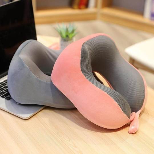 Office Nap Neck Support U-Shaped Travel Neck Pillow for Car, Travel, Airplane, Portable, Removable and Washable