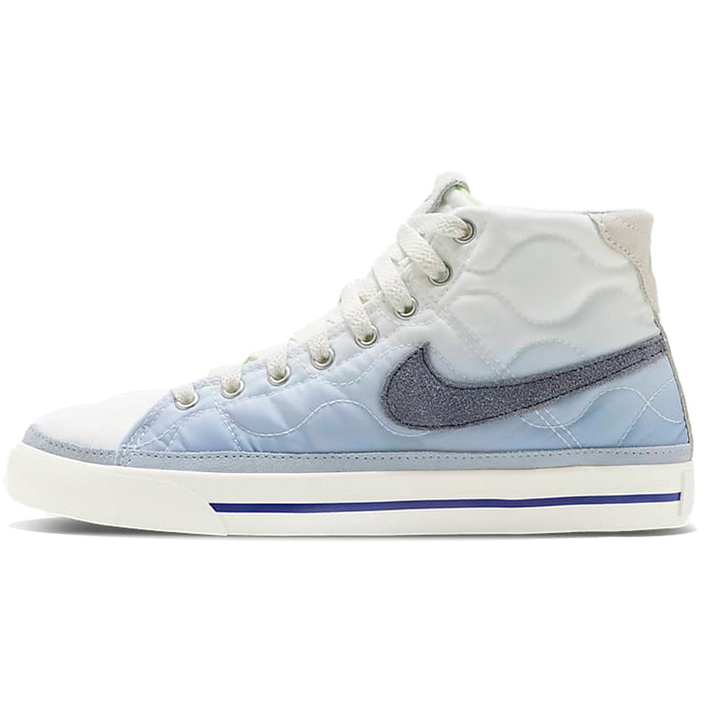 Nike Court Legacy Mid 防滑耐磨 中帮 板鞋 女款 白浅蓝